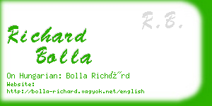 richard bolla business card